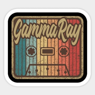 Gamma Ray Vintage Cassette Sticker